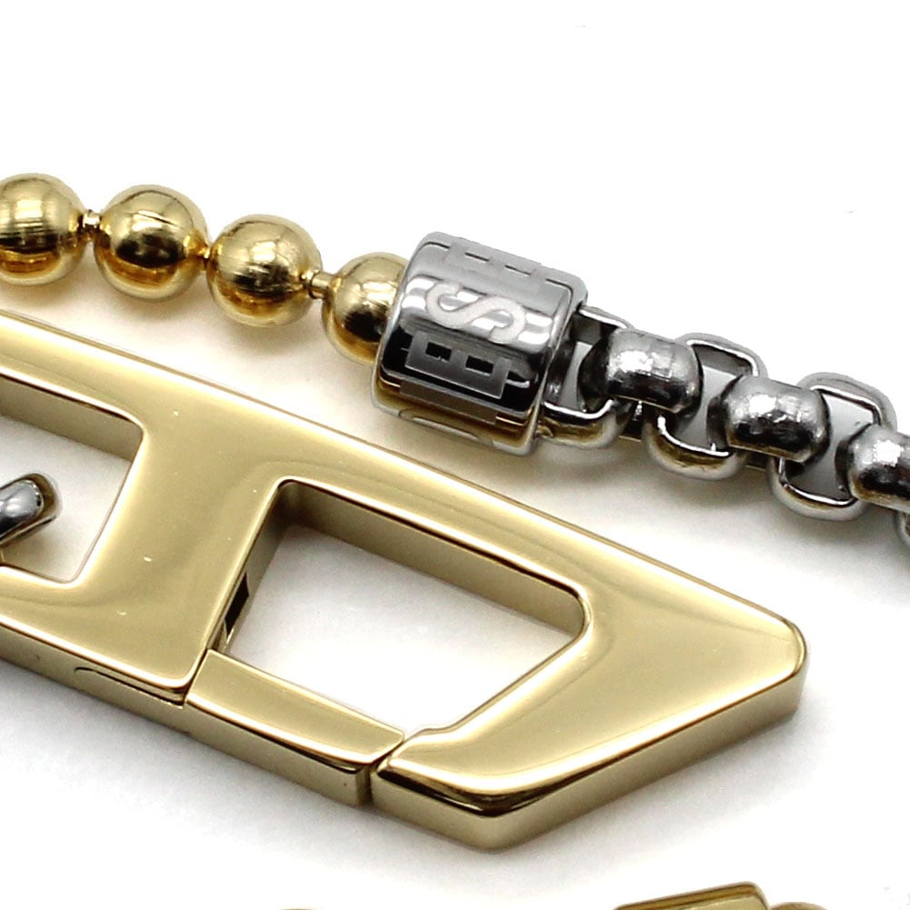 DIESEL BRACERET DX1570931 GOLD SILVER ディーゼル ブレスレット