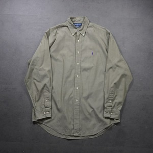 Ralph Lauren shirt YARMOUTH ”pinpoint oxford” XL相当 古着
