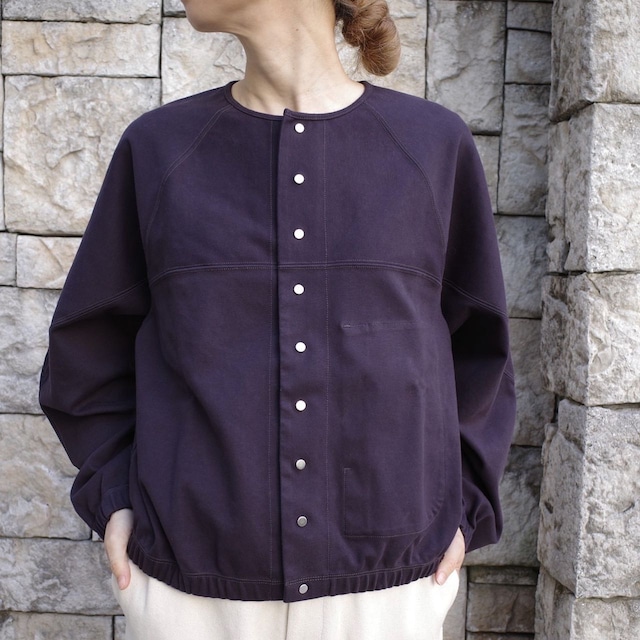 unfil(アンフィル) cotton smooth-jersy cropped cardigan old navy