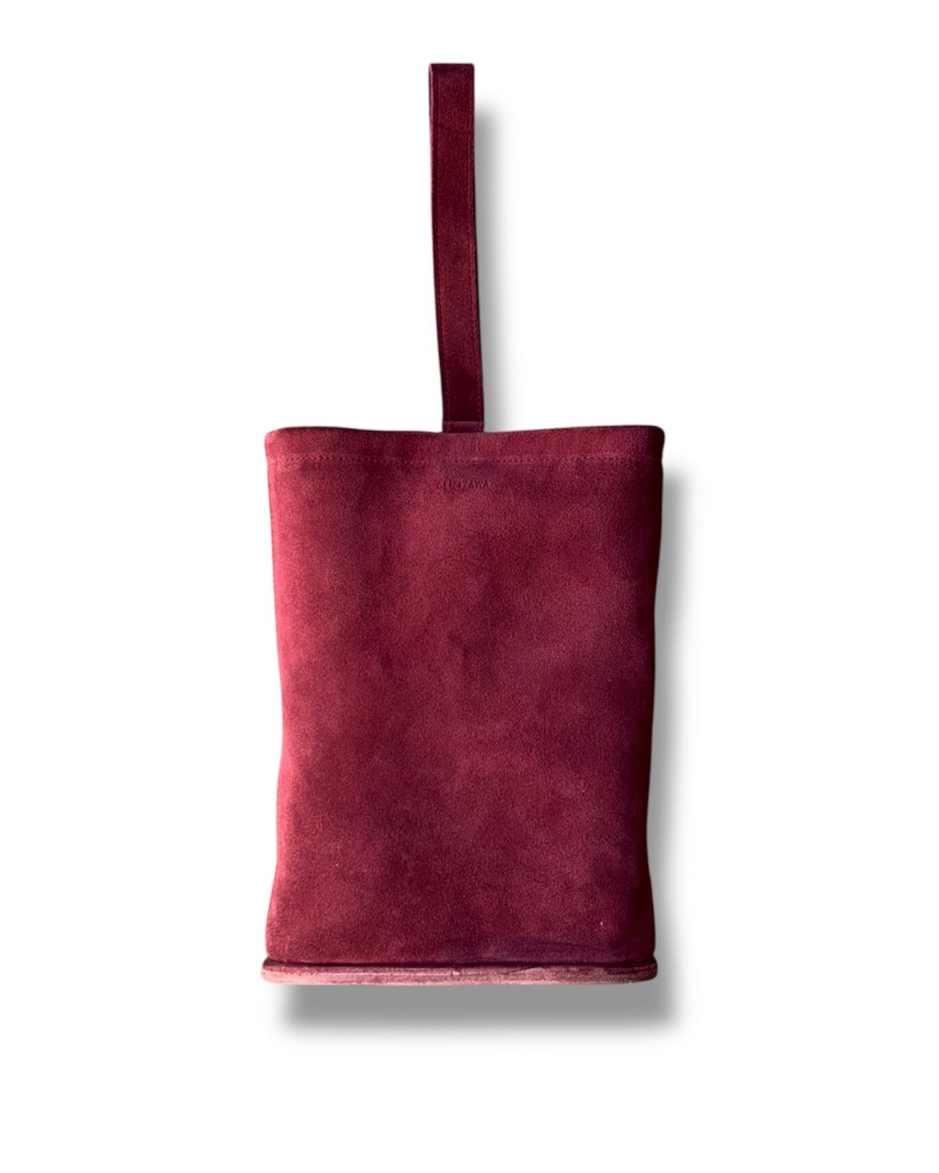 メンズ GEN IZAWA / Leather belt velours bag