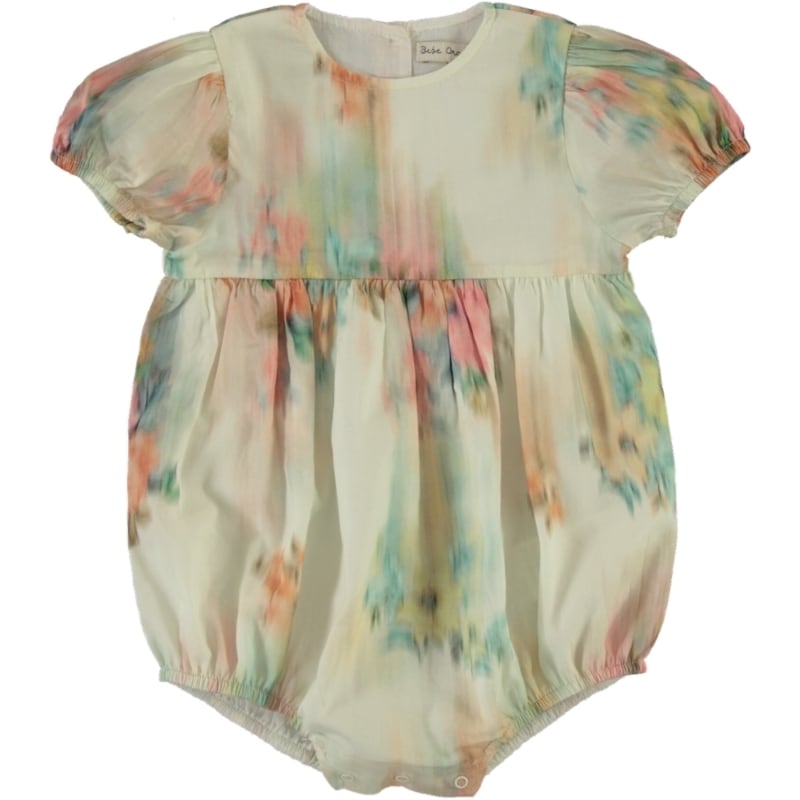 〈 Bebe Organic 26SS 〉 Paris Romper / Nostalgic Florals