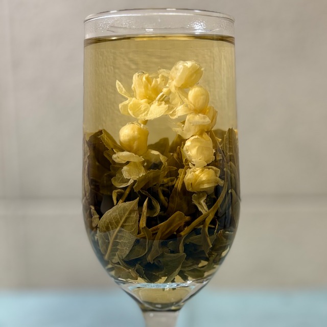 【中国】広西省 工芸茶 ジャスミン茶 花リング 3個入り｜お湯の中で花ひらく中国茶