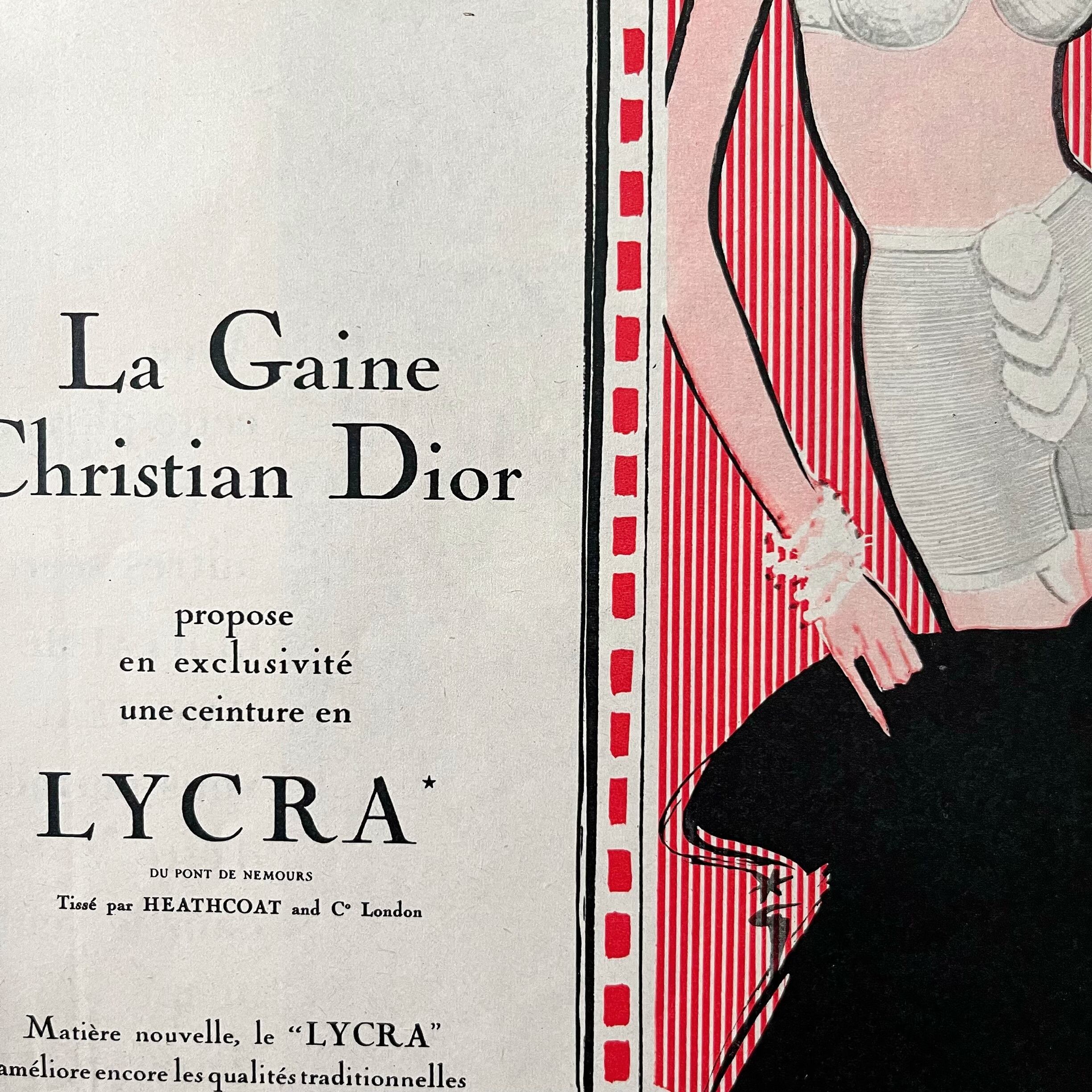 1964 広告＞ Christian Dior Rene Gruau ディオール ルネ グリュオ