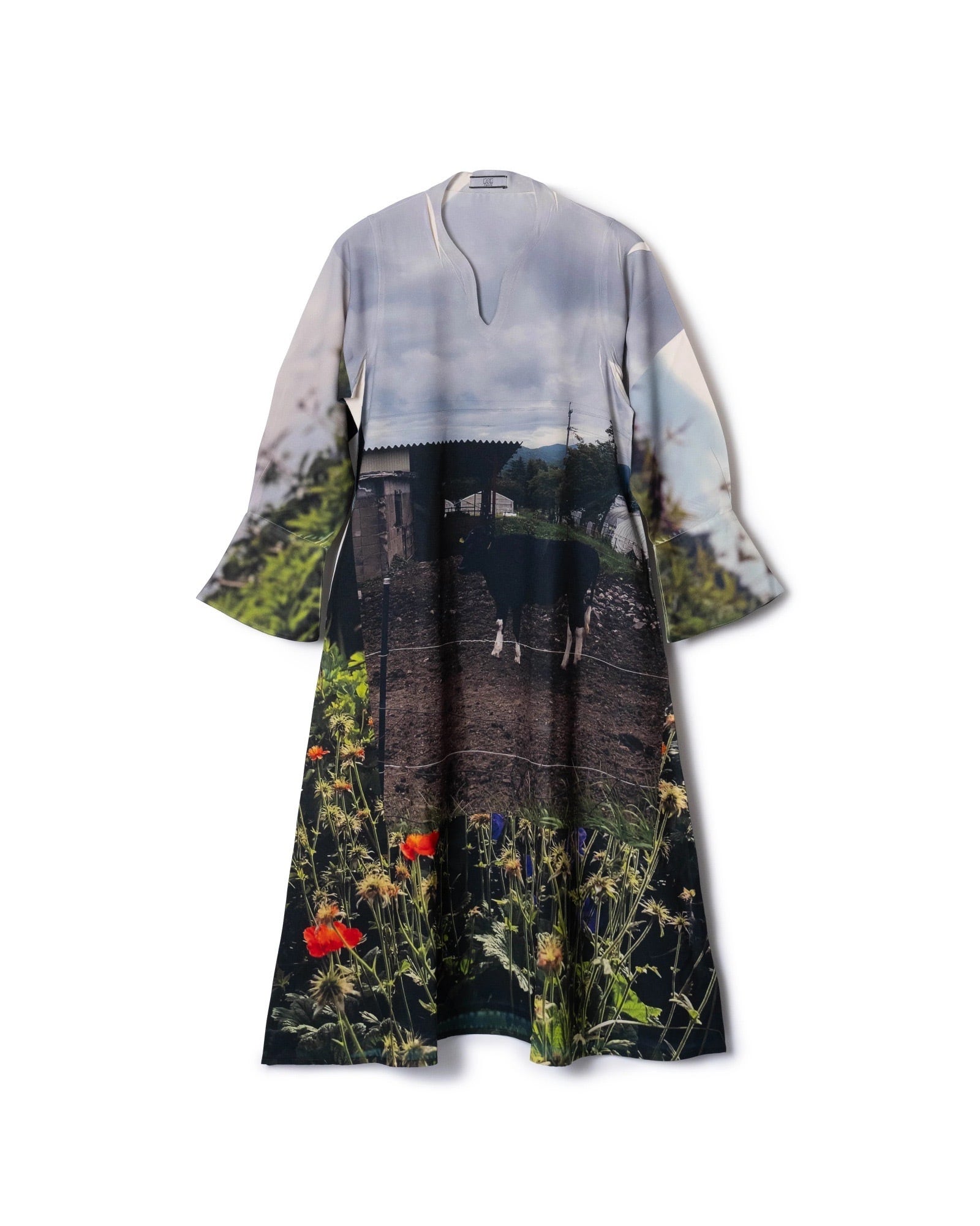 25SS】NON TOKYO ダイレクトプリントプルオーバーワンピース（COW) NON