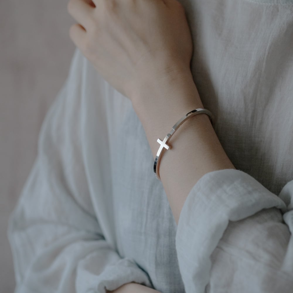 クロス バングル シルバー925 | クラウドジュエリー(Cloud-jewelry