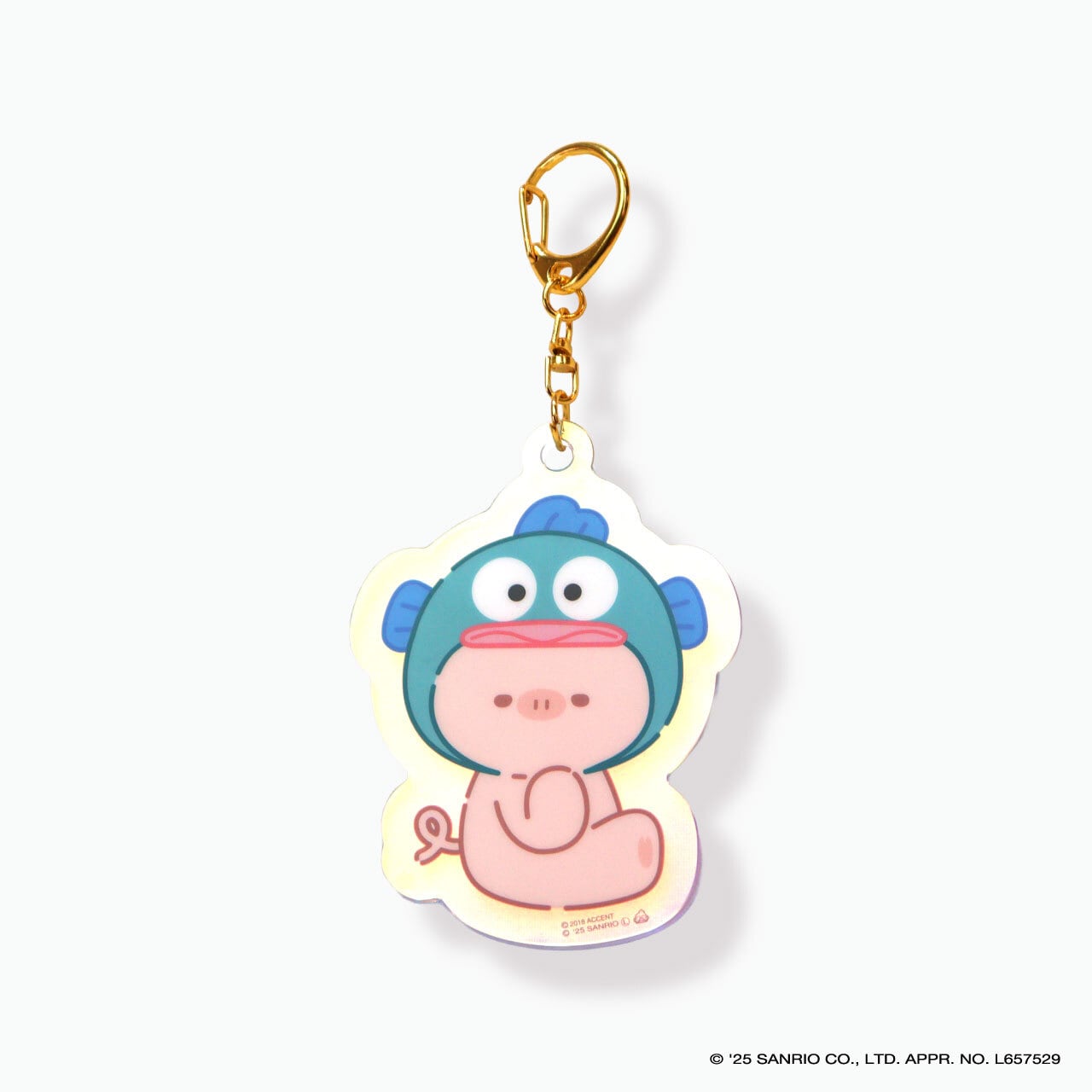 【mof】Sanrio characters x mofmofriends なかよしオーロラアクリルチャーム HANGYODON×マイクロブタ / MFS007-4