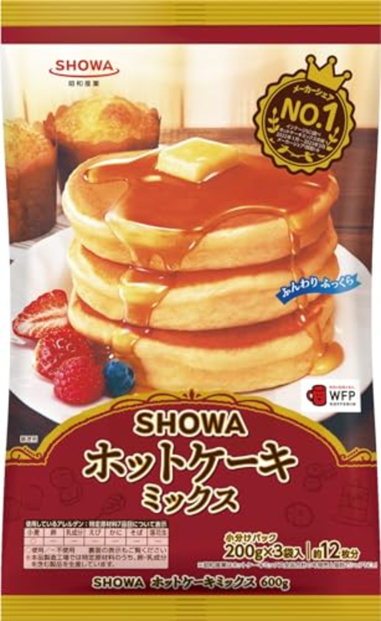 昭和 SHOWAホットケーキミックス600g 200g×3