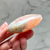 フラワーアゲート パーム14＊桜瑪瑙＊天然石インテリア＊パワーストーン＊天然石置き物
