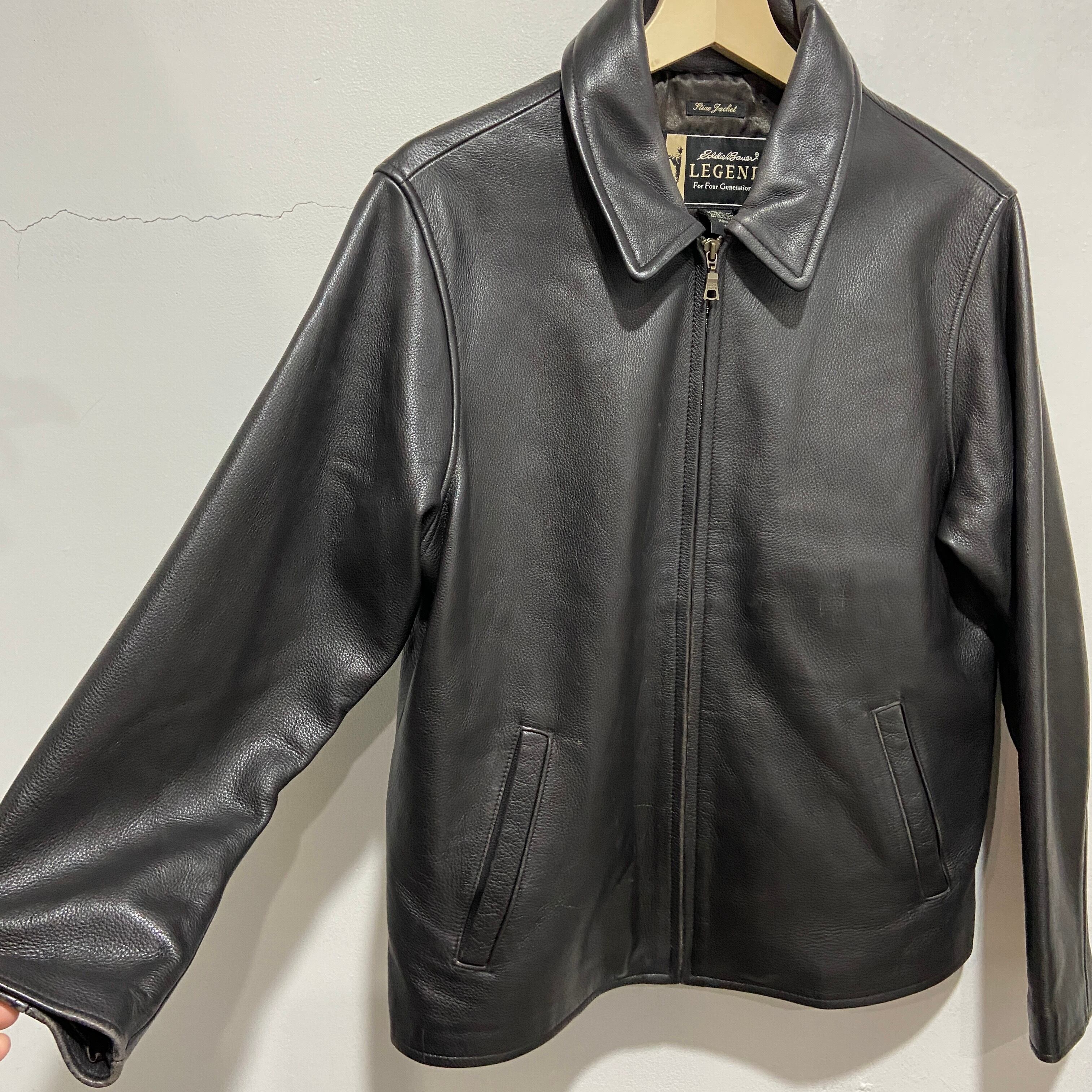 美品☆エディーバウアー ライダース レザージャケット XS 気が付い