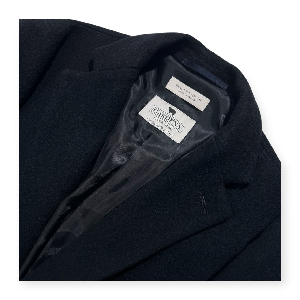 BEAUTY&YOUTH UNITED ARROWS ビューティーアンドユース GARDENA イタリア製生地 チェスターコート サイズ M /ネイビー