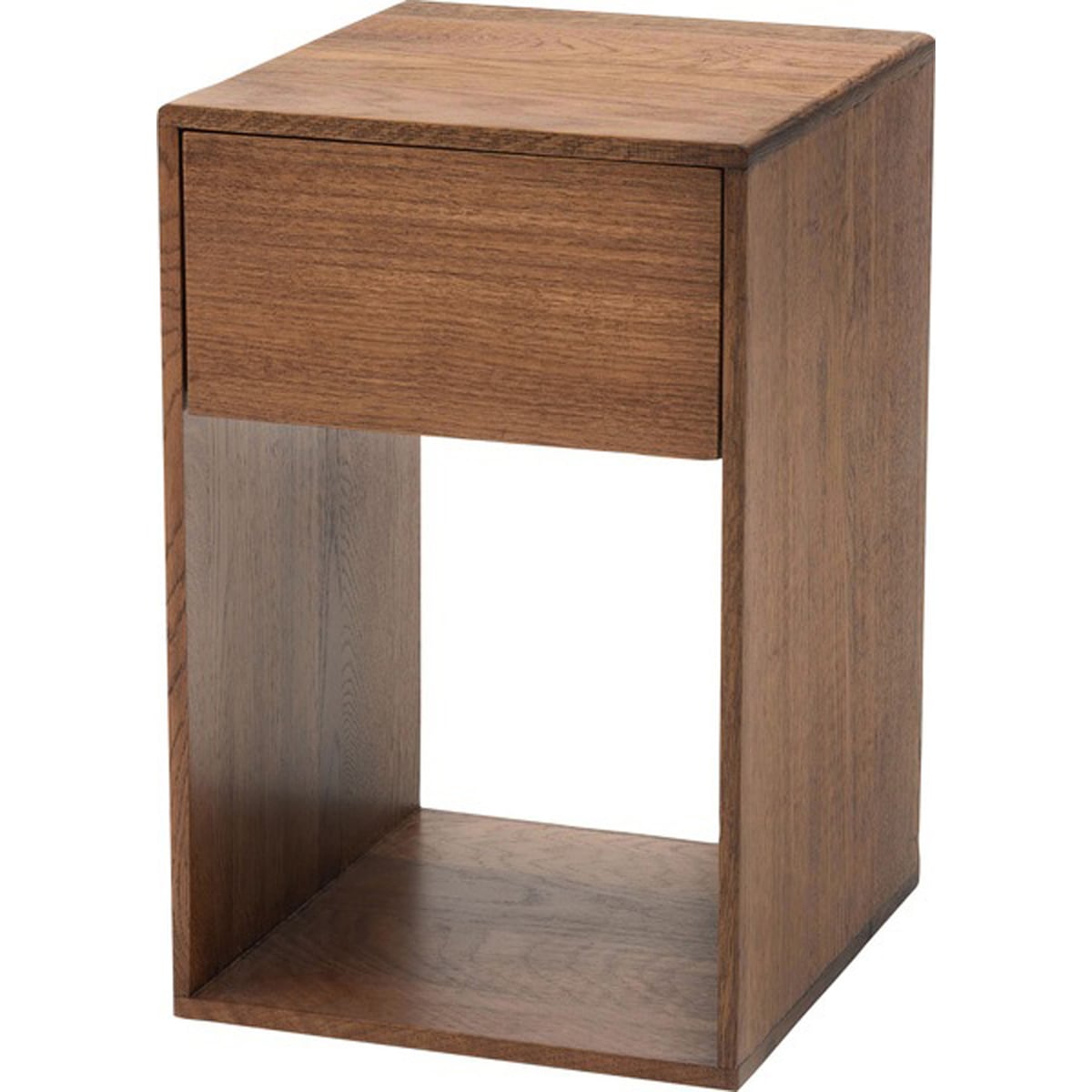 サイドチェスト MTK-345BR MTK-345NA ナイトテーブル 引き出し シンプル 北欧 おしゃれ かわいい ベッド スリム コンパクト 木製 ソファ ブックスタンド 天然木 見せる収納 隠す収納 ブラウン ナチュラル