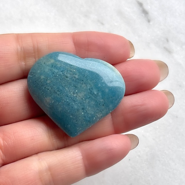 アセンションストーン（トロレアイト）　ハート　（ポーチつき）　3701