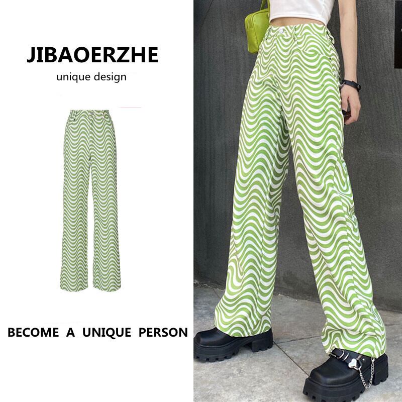 サマーカジュアルパンツ ハイウェストルーズ 夏物 ケッペル90077395480