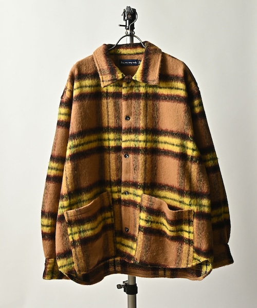 many men many mind shaggy check shirt blouson (MTD) M2223020