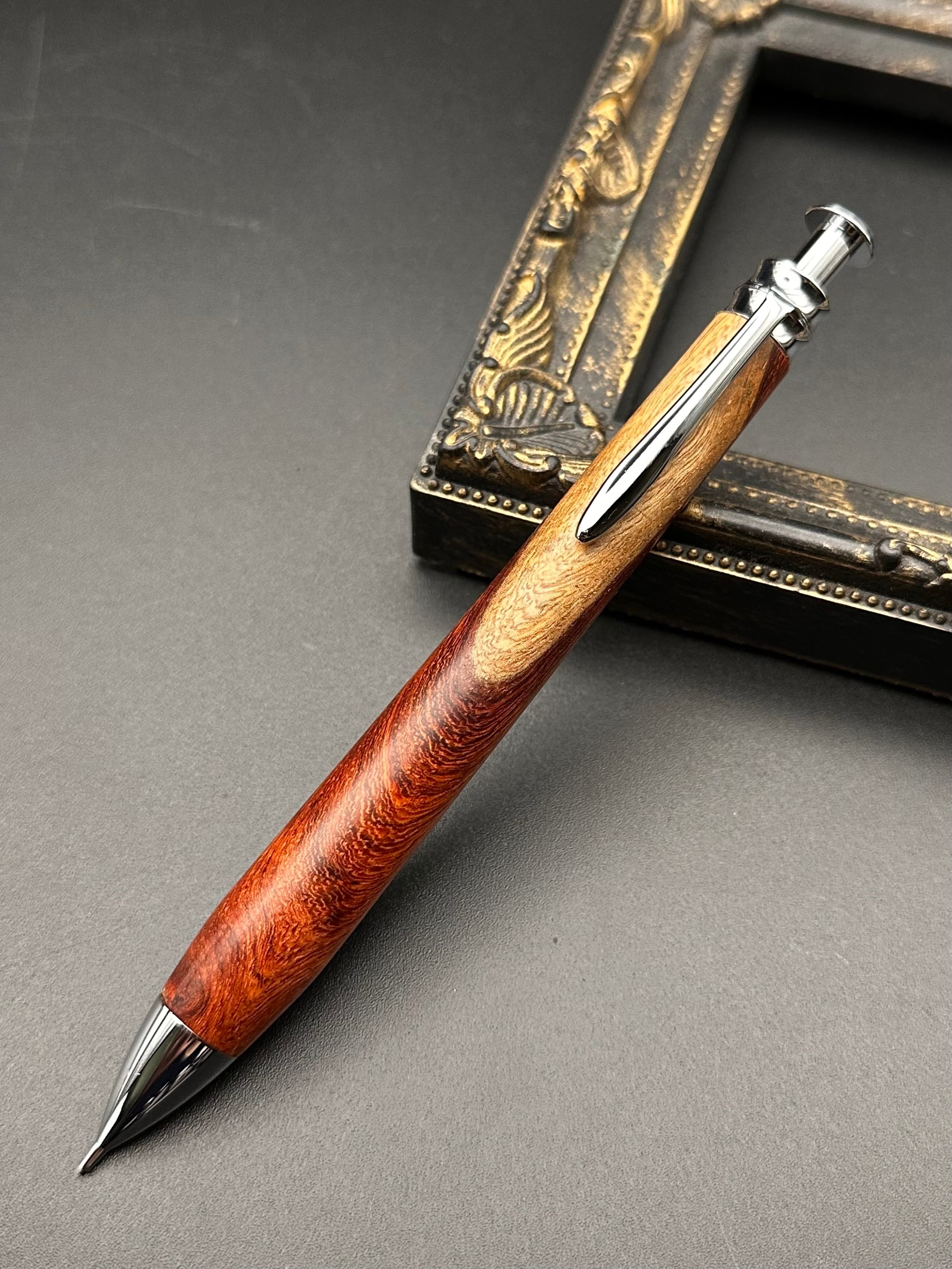 木軸ペン　シャーペン　Flamberg カンボジア黄花梨 Amazon.co.jp: 木軸ペン シャーペン Flamberg カンボジア黄花梨