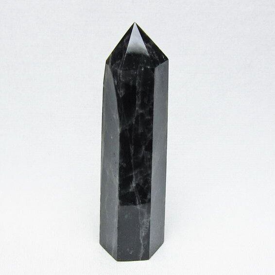 モリオン 六角柱 黒水晶 ポイント 置物 一点物 142-11214