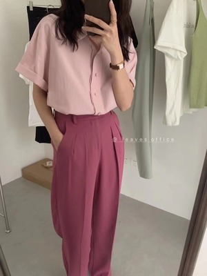 開襟オーバーシャツ　AJ22085-9960