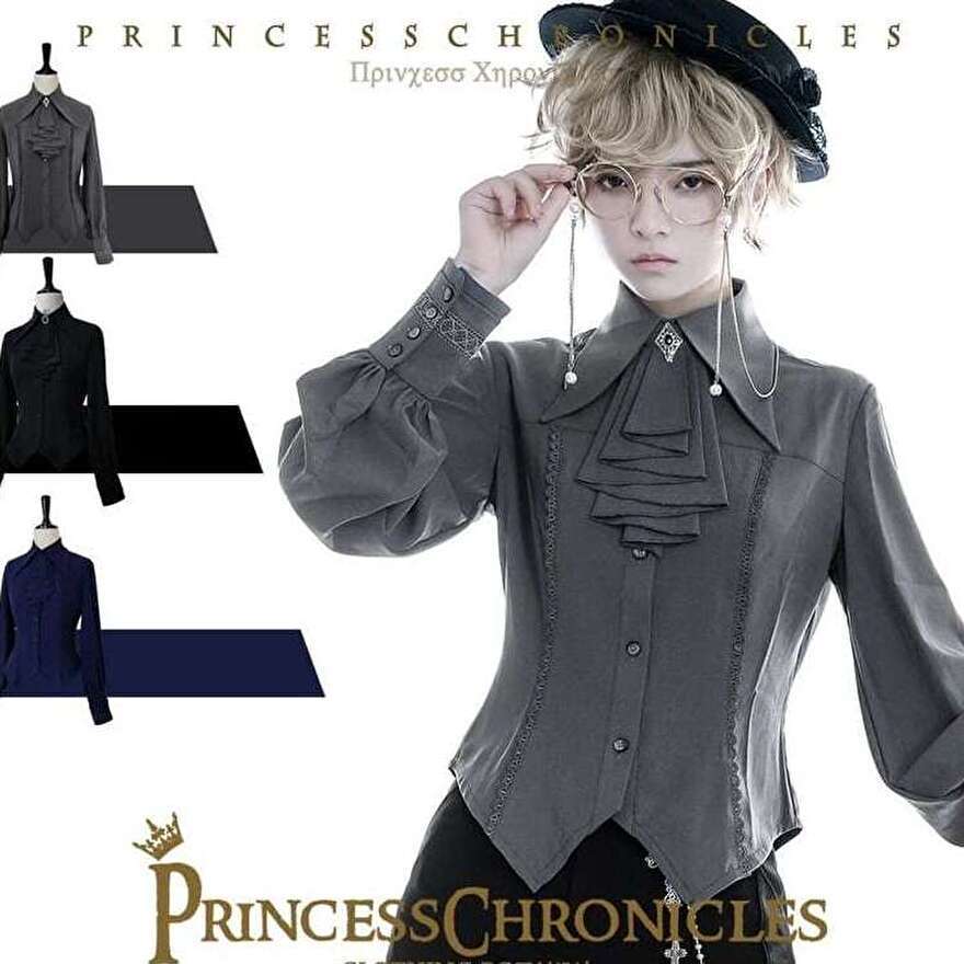 サブカル 服 地雷系 通販 princess Chronicles ブラウス 中世 麗人 豪華 闇かわいい ゴシック レトロ コンカフェ