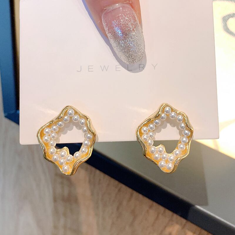 パールイヤリング メタル 真珠 指輪 ブラック・アイド・ピーズ69391873078