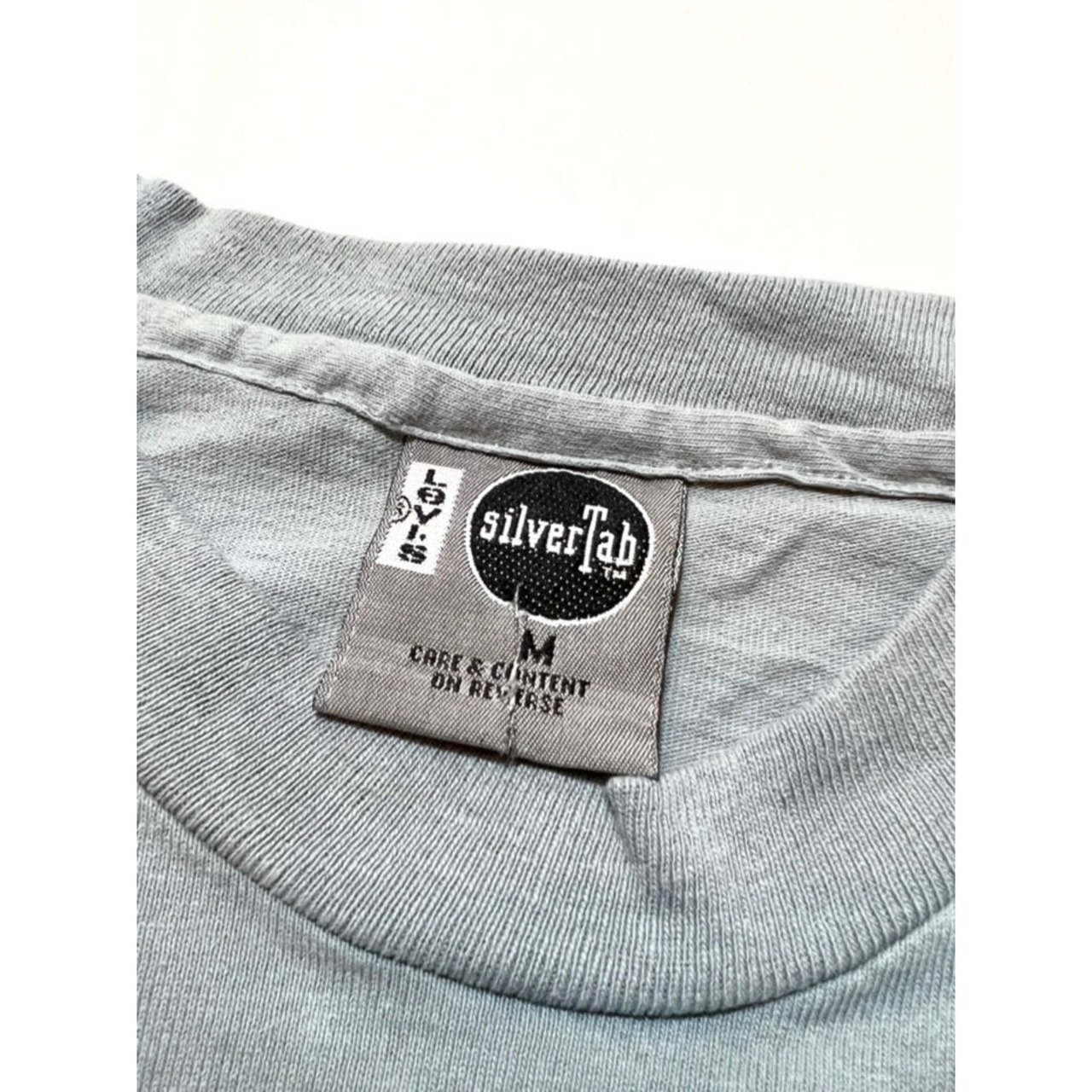 90s "DEAD STOCK" Silver Tab Tee MADE IN USA  Size M_2