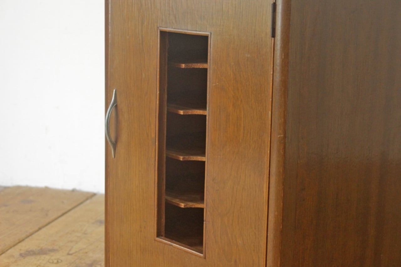 レトロ レコードラック SP盤 キャビネット 収納 仕切り 棚 木製