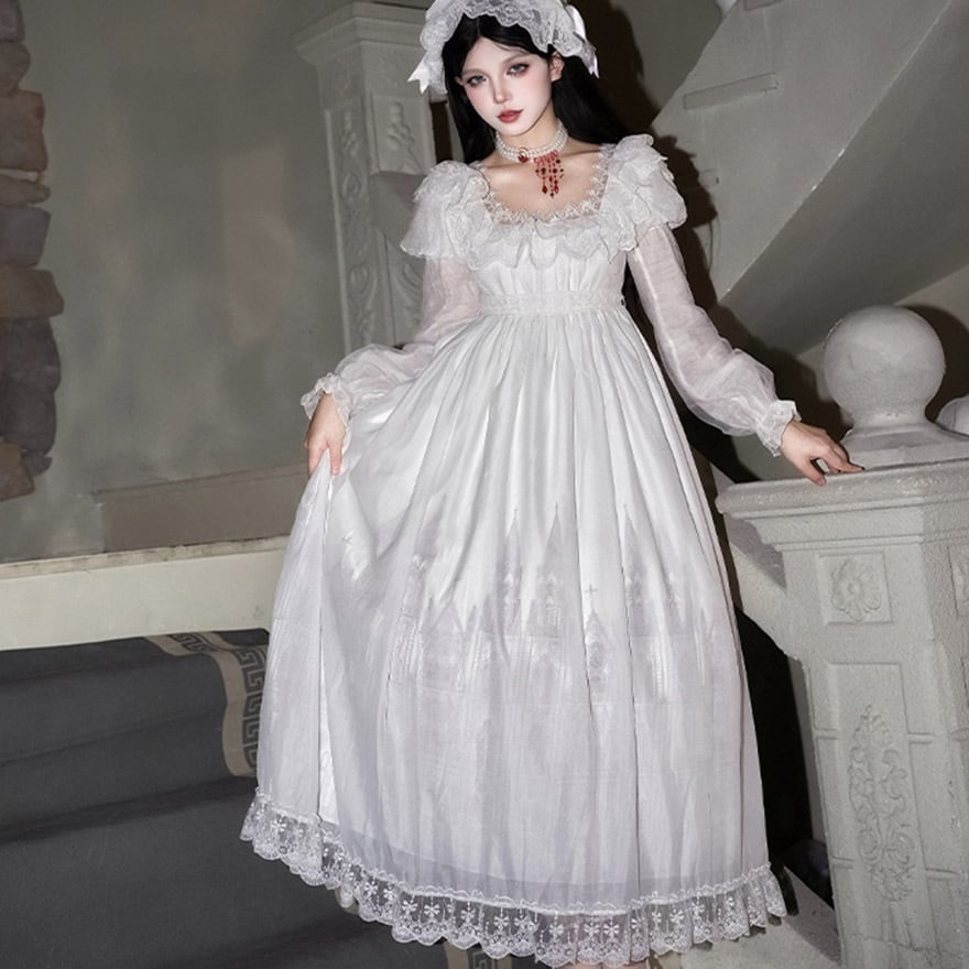 ゴスロリ セットアップ 8点セット ロングスカート PUJI イベント コンカフェ衣装