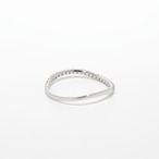 パライバトルマリン ウェーブハーフエタニティリング pt900 / 0.080ct / DA 0.100ct