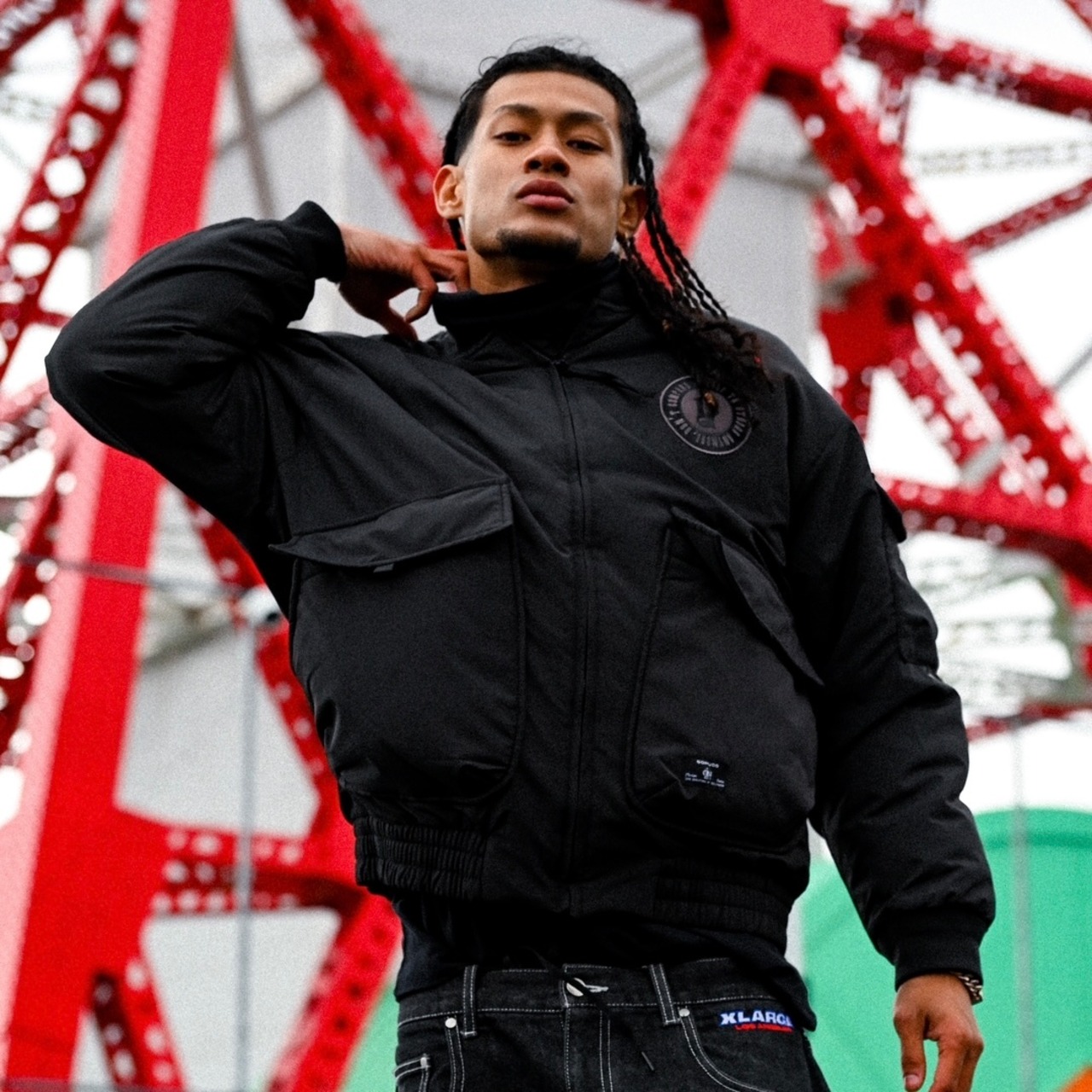 YORU CLUB FLIGHT JACKET【Black】