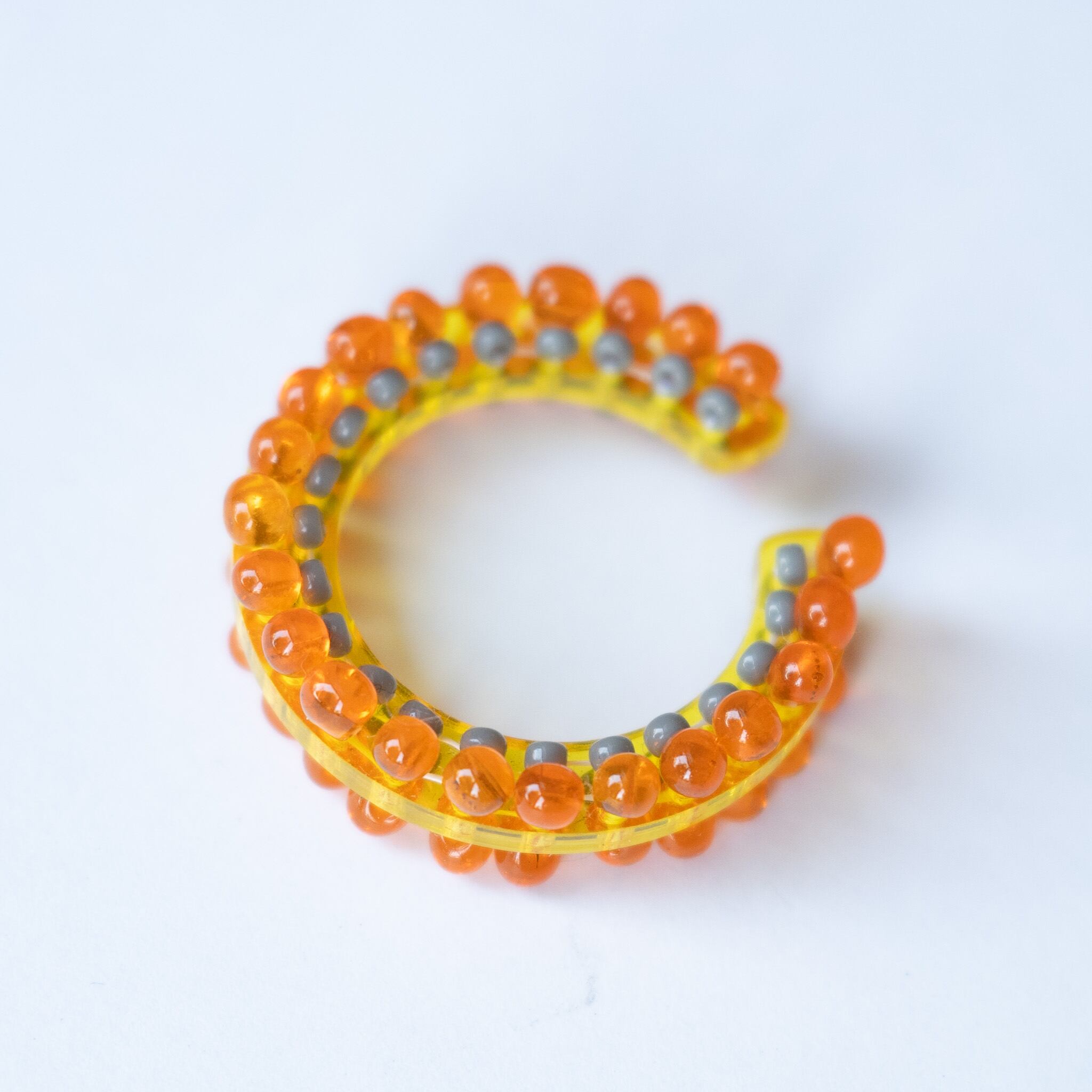 puzzle ring ear cuff L  [13]