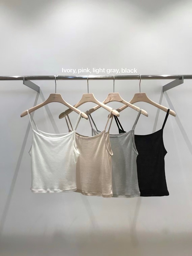 (vegetable) cashmere sleeveless / 4color