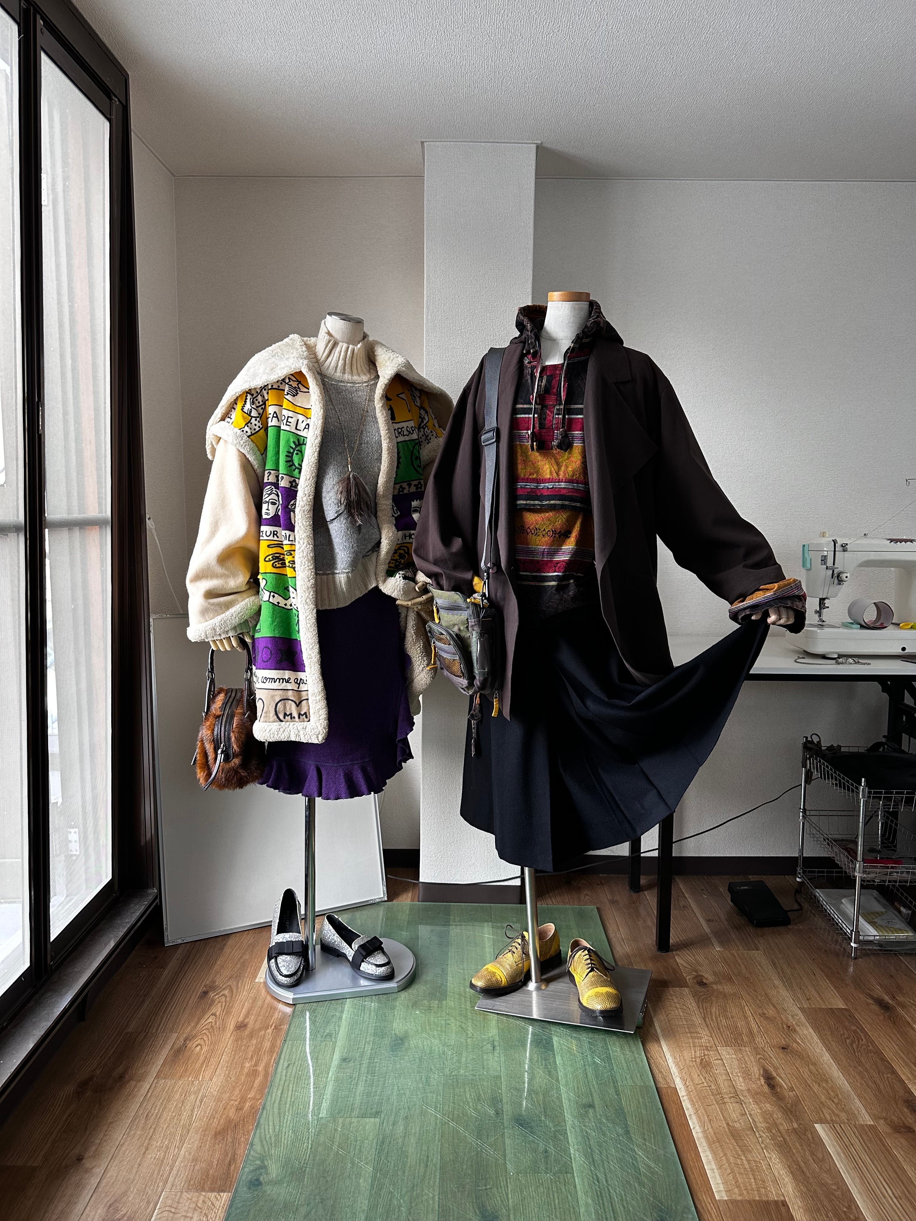 c00's MOSCHINO C&C Asymmetry Frill Draping Tweed SK | ETRAK c00's MOSCHINO C&C Asymmetry Frill Draping Tweed SK | ETRAK