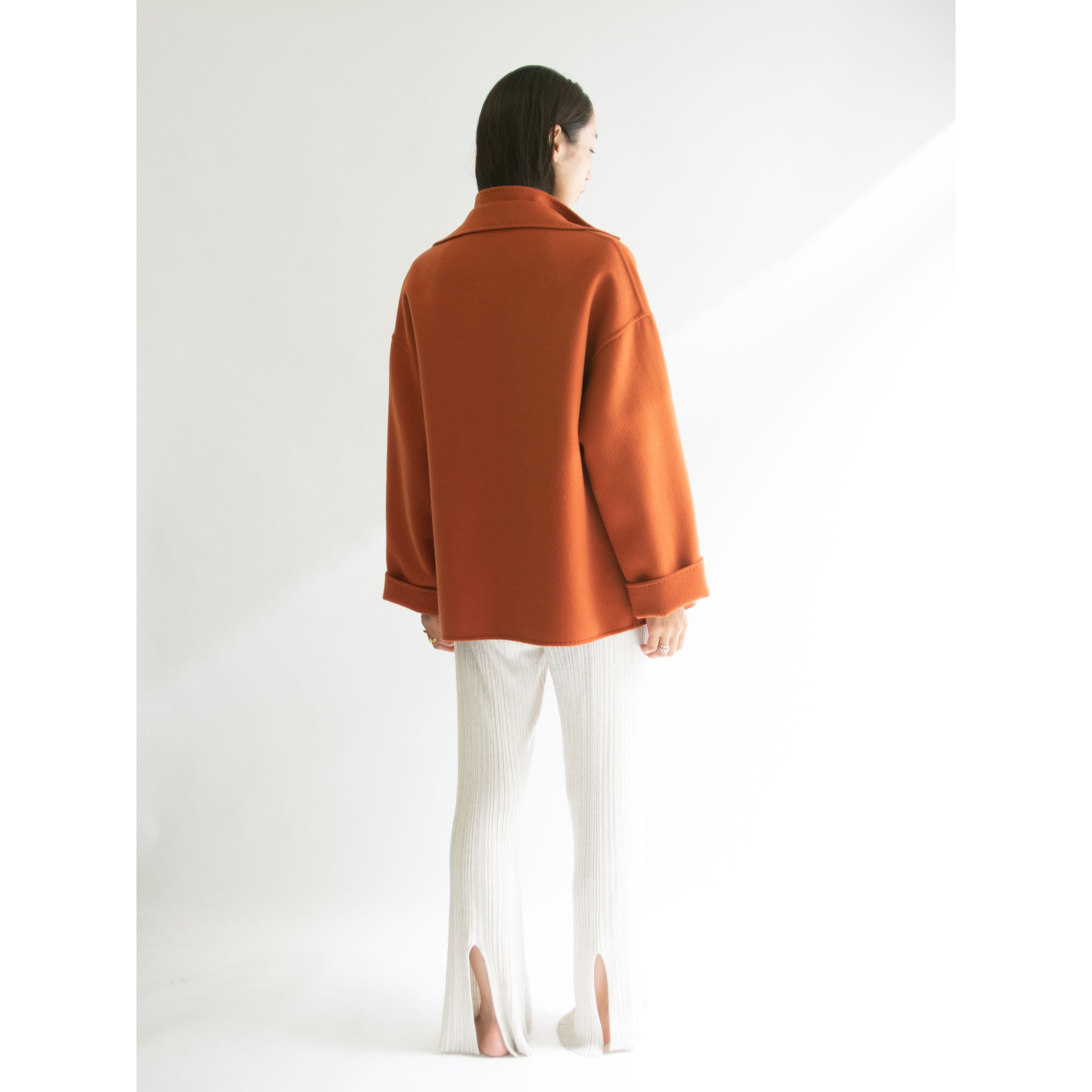【DUSAN】Made in Italy 100% Cashmere Blanket Jacket（ドゥサン イタリア製 カシミヤブランケットジャケット ショートコート）