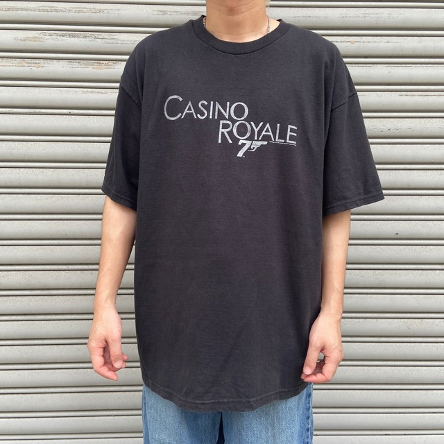 00s 007 カジノロワイヤムービーTシャツ　プリントTシャツ　黒　XL