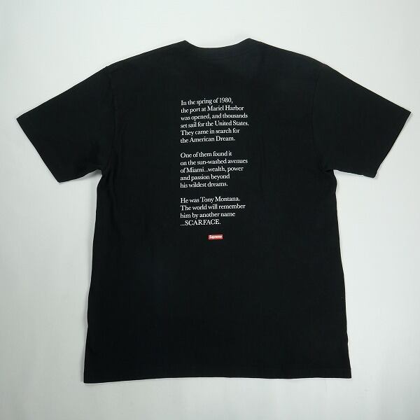 Size【M】 SUPREME シュプリーム 17AW Scarface Split Tee Tシャツ 黒