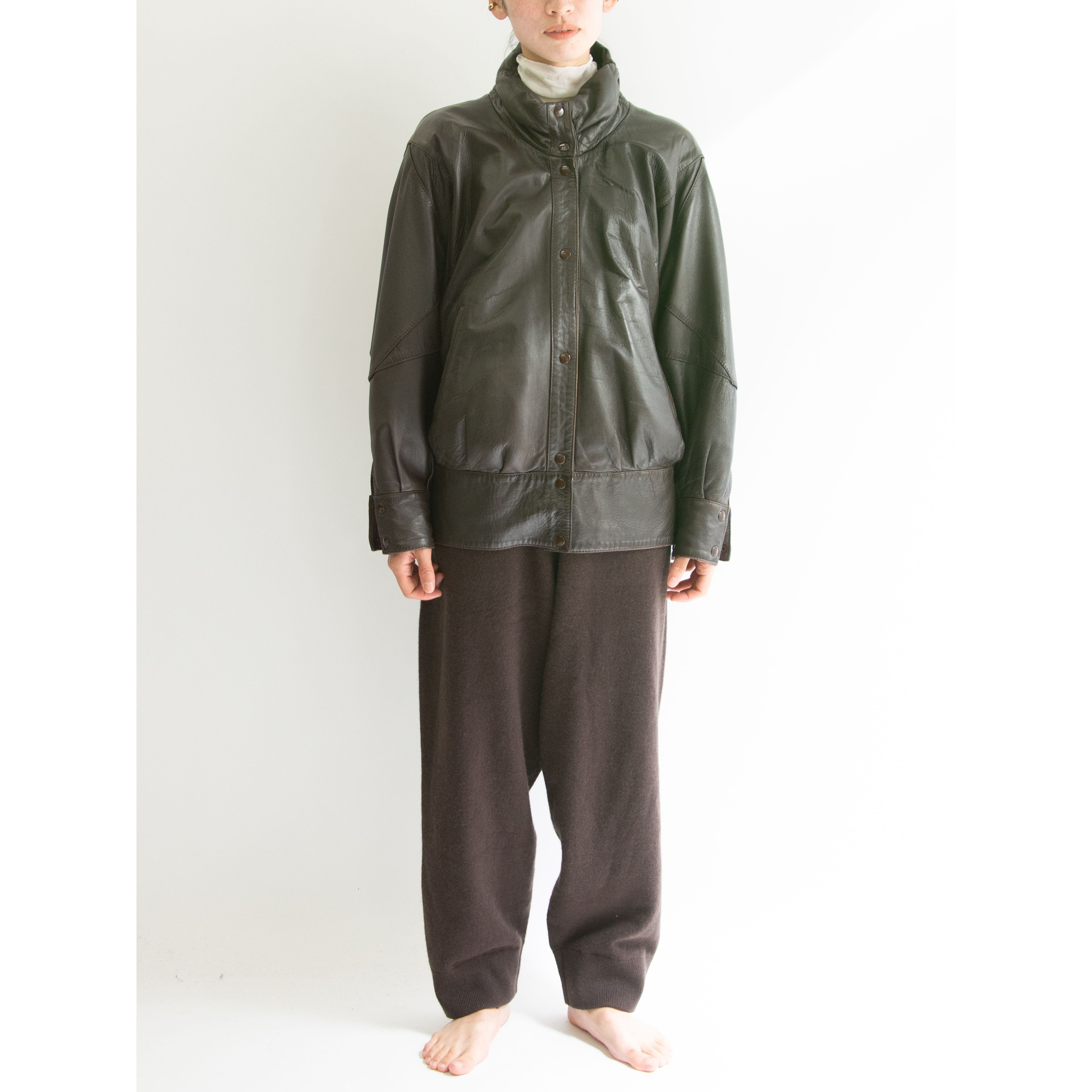 【Del-Mar】Made in Spain Oversized Leather Jacket（スペイン製オーバーサイズ レザージャケット）