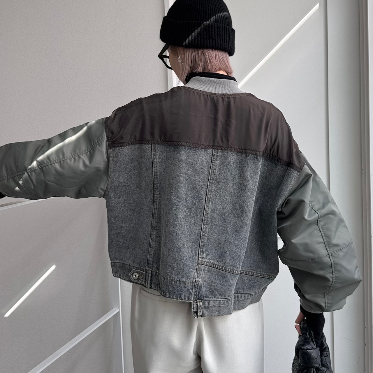 デコルテシアーMA-1 BZ/グレーカーキ