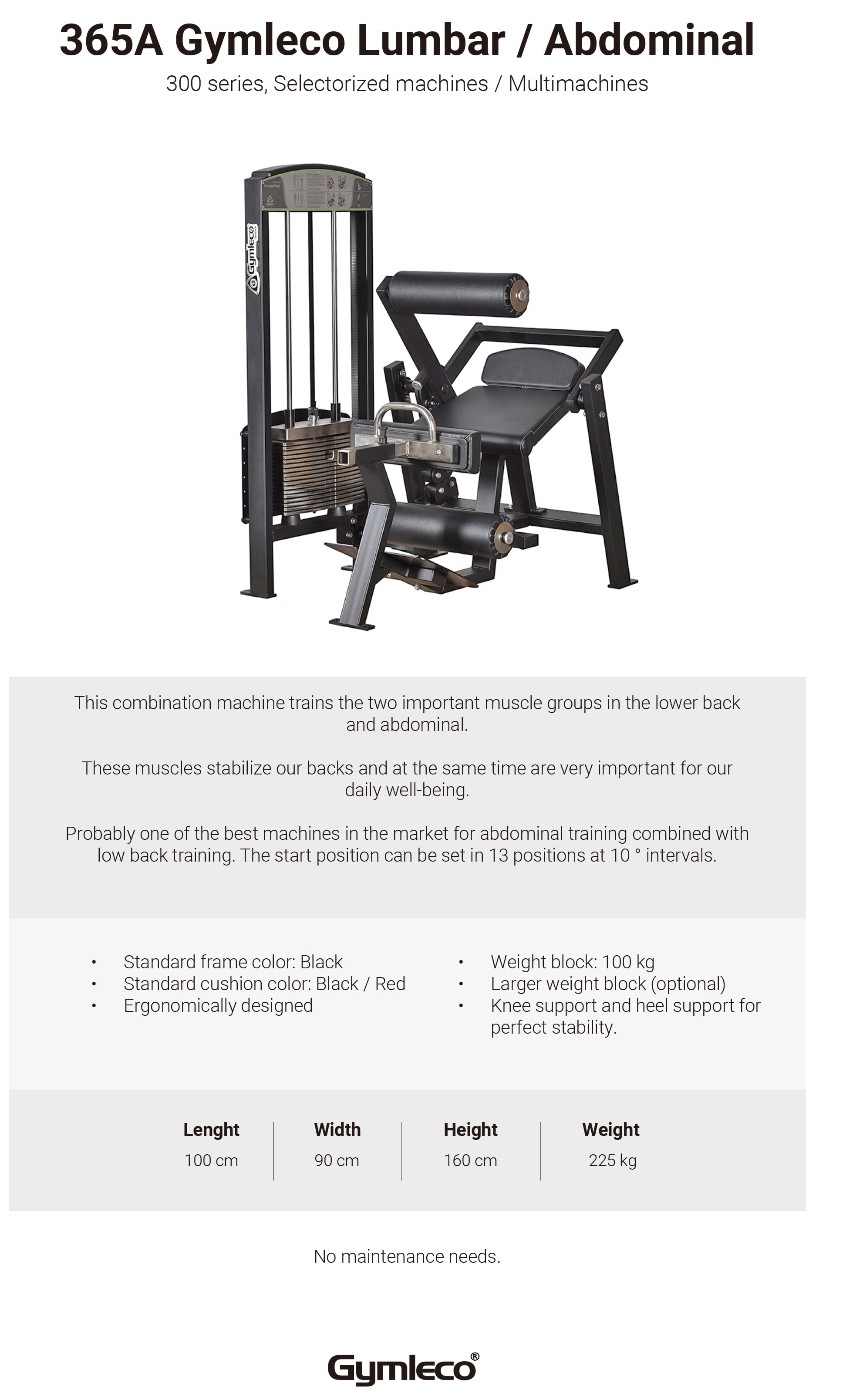 365A ランバー/アブドミナル | gymlecojapan