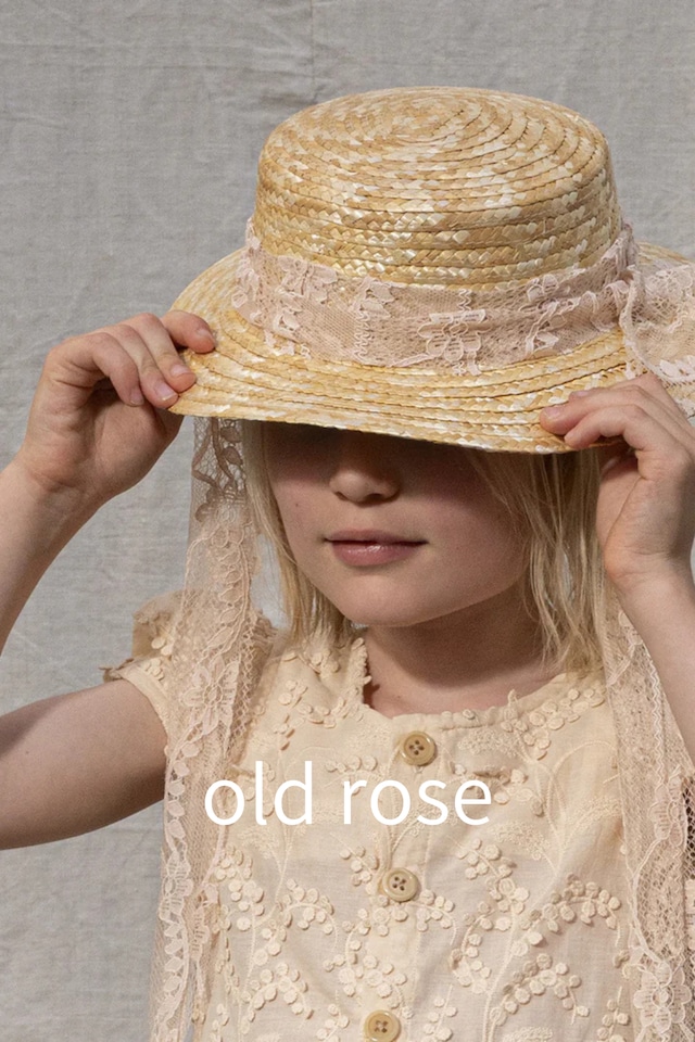 FROU FROU-THE CHARLOTTE HAT/OLD ROSE