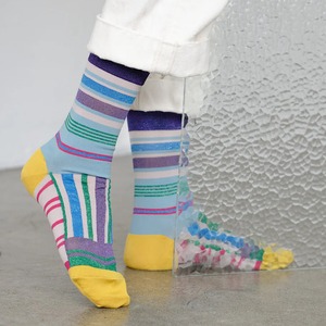 COQ KANAKOKAJIHARA /【23−25cm】horizon border socks