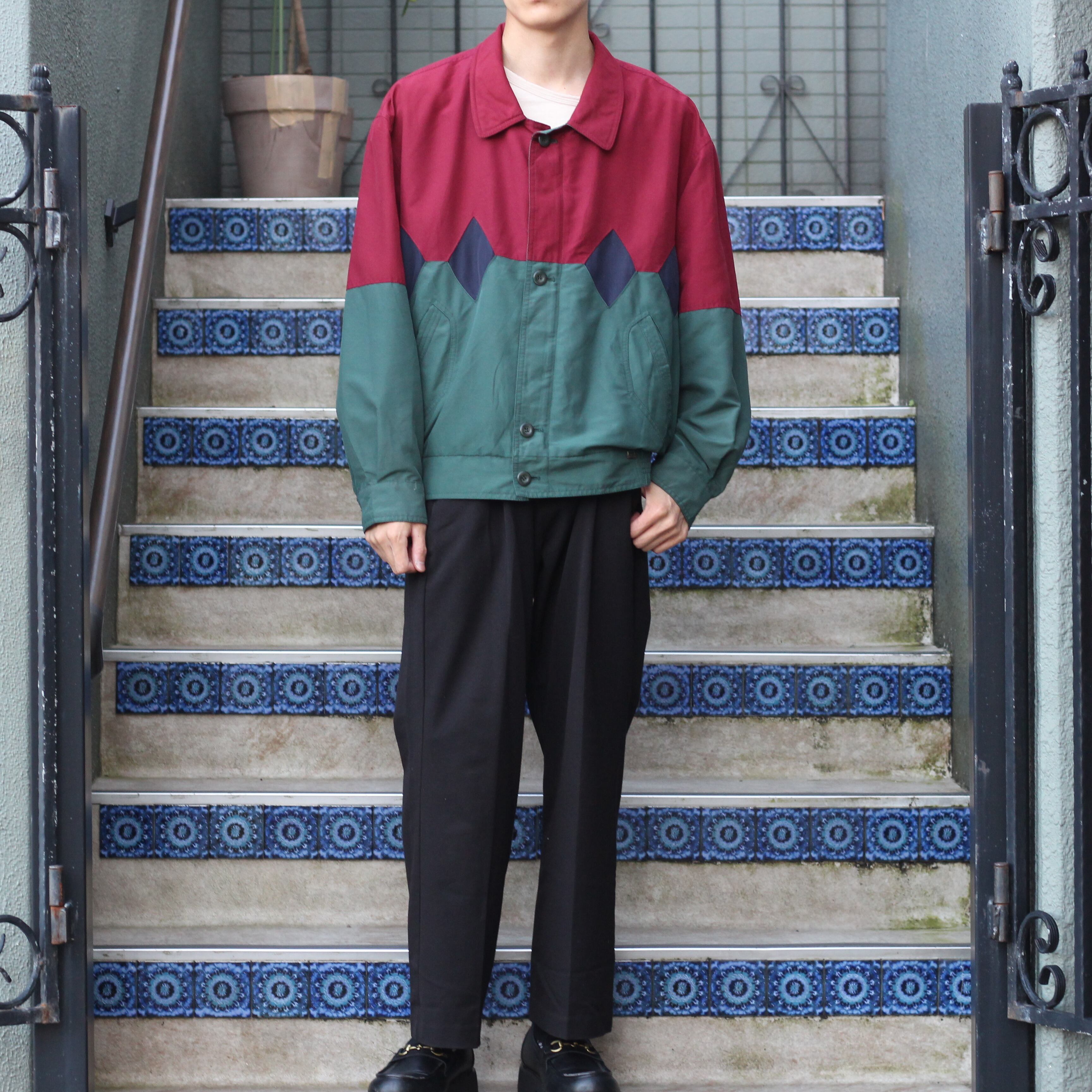 EU VINTAGE Westbury 2 TONE DESIGN ZIP BLOUSON/ヨーロッパ古着2 