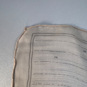 LOUIS VUITTON ルイヴィトン  タグ付き シルク スカーフ ベージュ A-9925