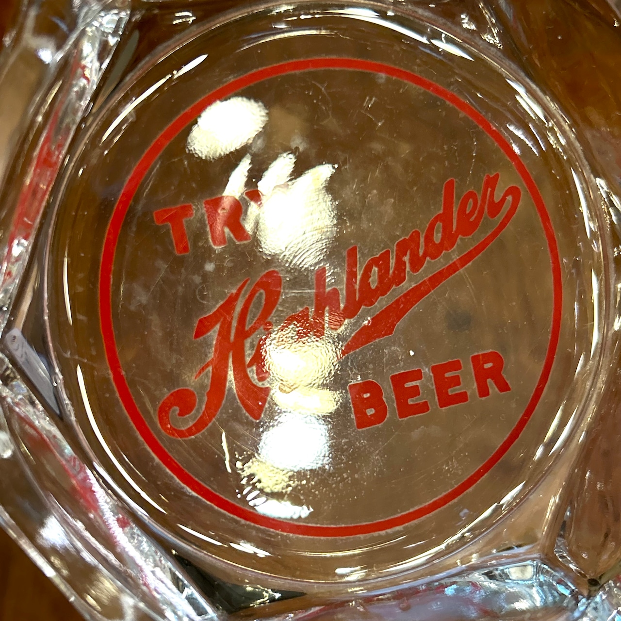 1960s HIGHLANDER BEER ハイランダービール ヴィンテージ ガラス アッシュトレイ 灰皿 MISSOULA MONTANA USA