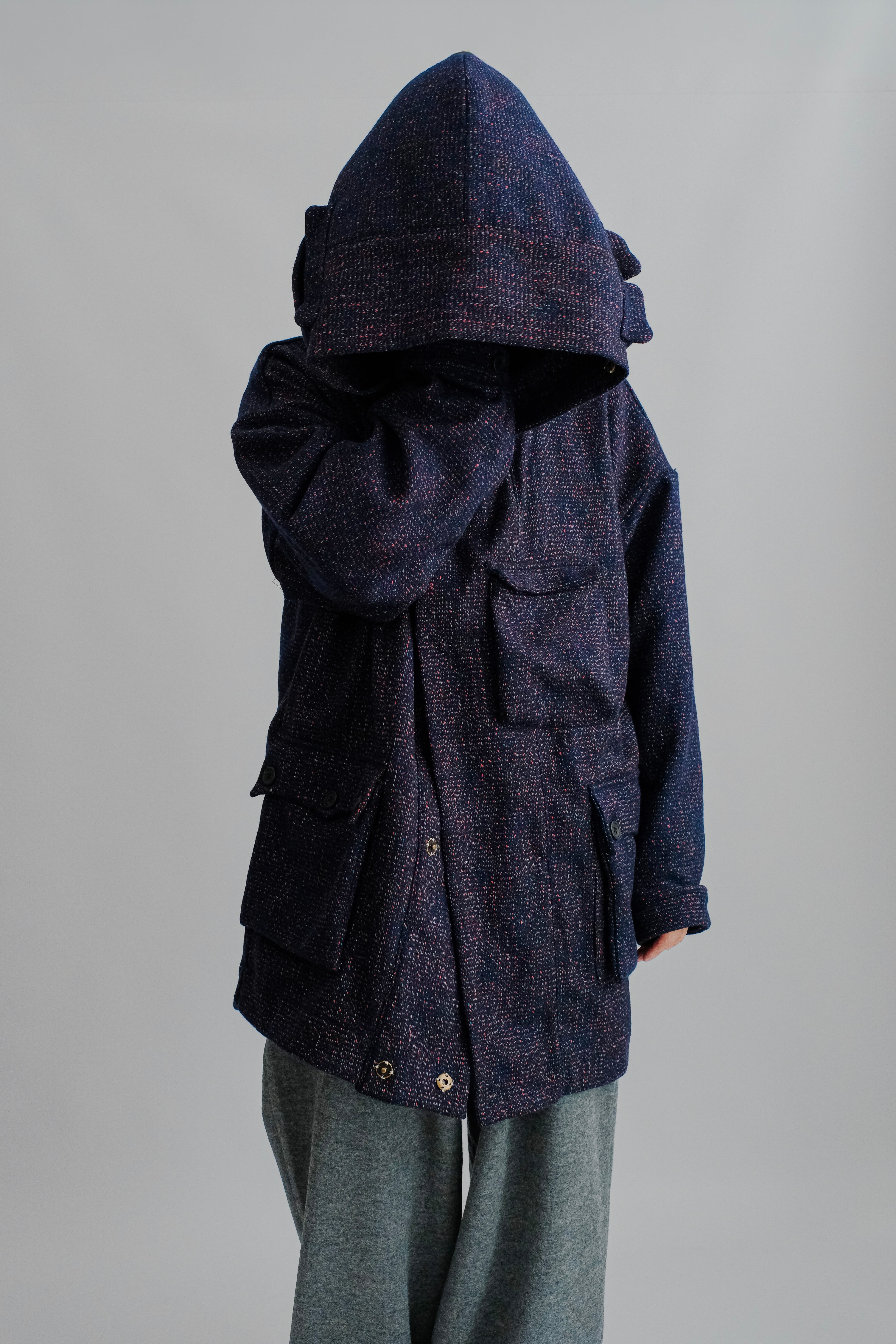 【oira】Zukin half coat