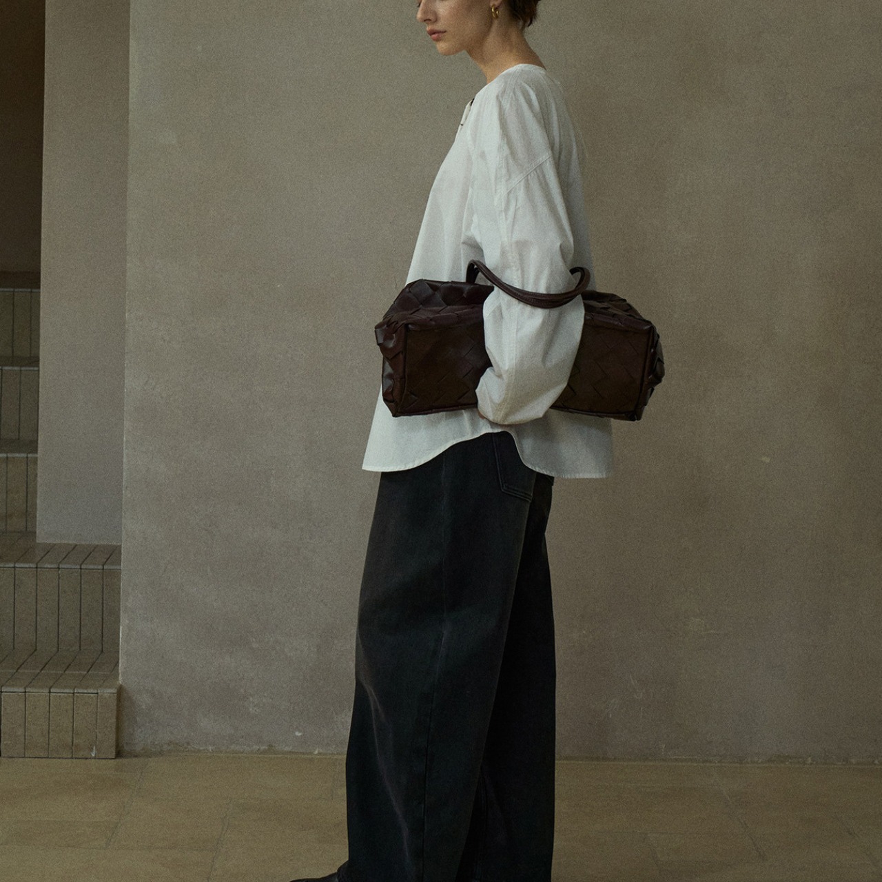 Minimal Button-Down Loose Shirt T3691