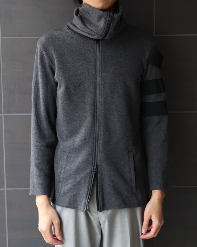 【Y-3】High neck double zip back detail top