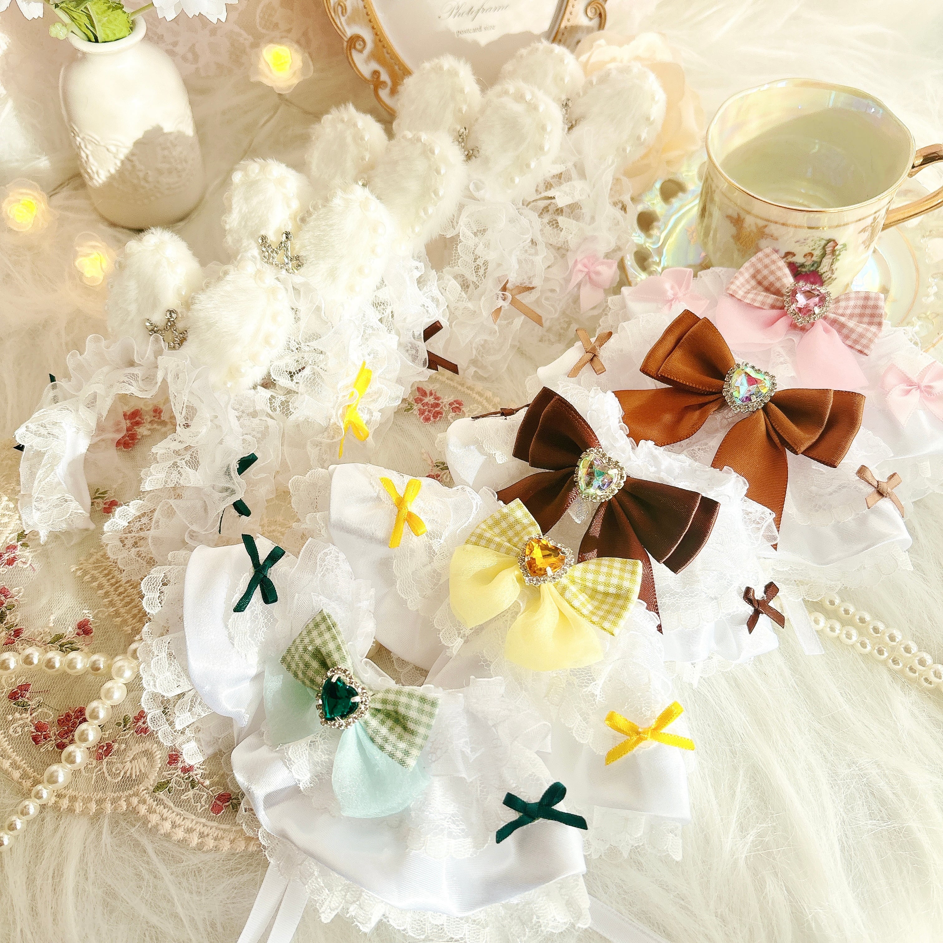 10~14cmぬい服》ケープ ドレス風＆ヘッドドレスセット | Nana | ぬい服