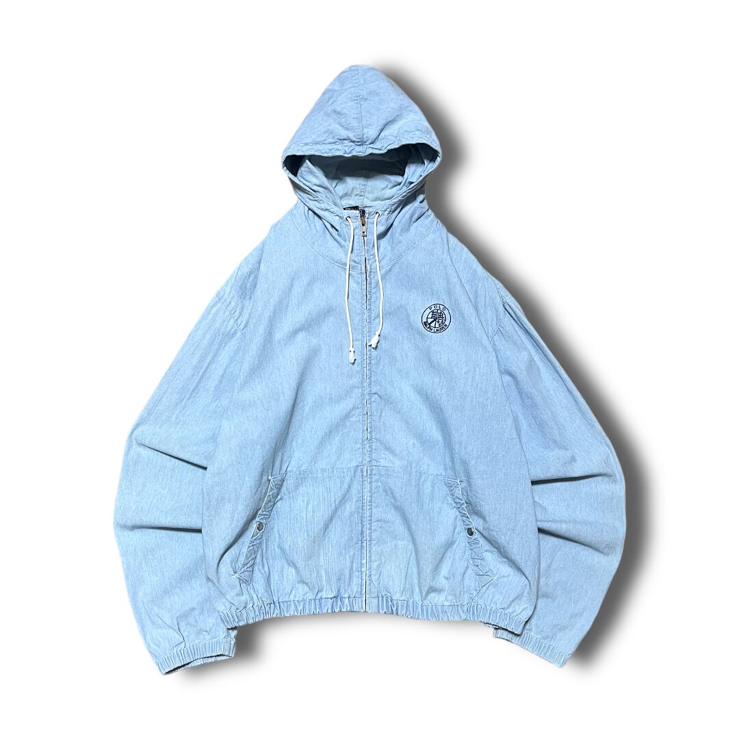 【Ralph Lauren】1980's~ シャンブレーハイネックパーカー MADE IN USA