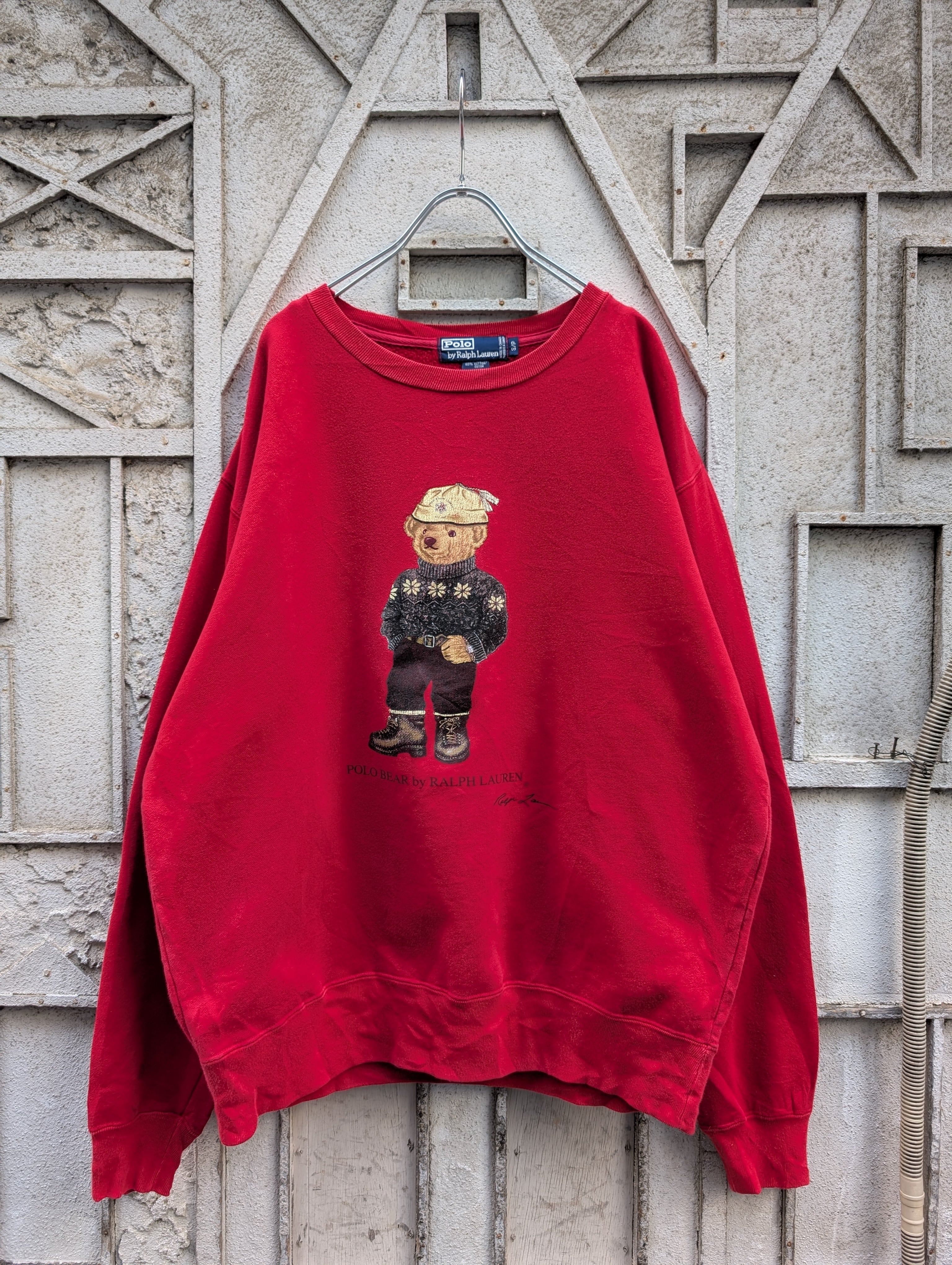 "RALPH LAUREN" polo bear sweat / made in CANADA