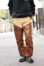70's Sears leather × cotton hunting pants