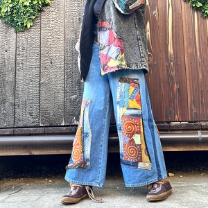 アジアンリメイクデニムパンツ